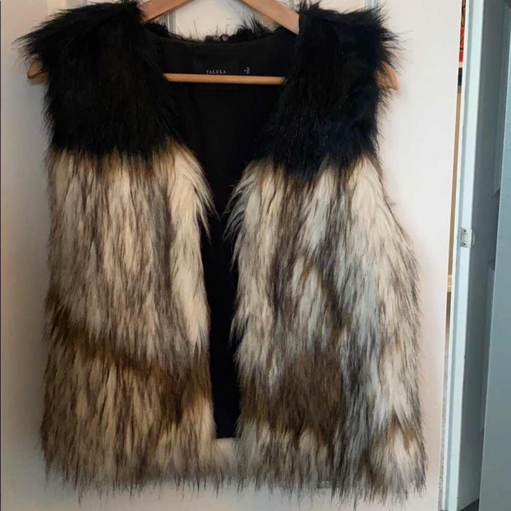 Talula faux fur vest